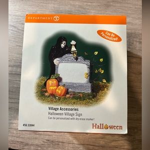 Department 56 Halloween Village Accessories Halloween Village Sign